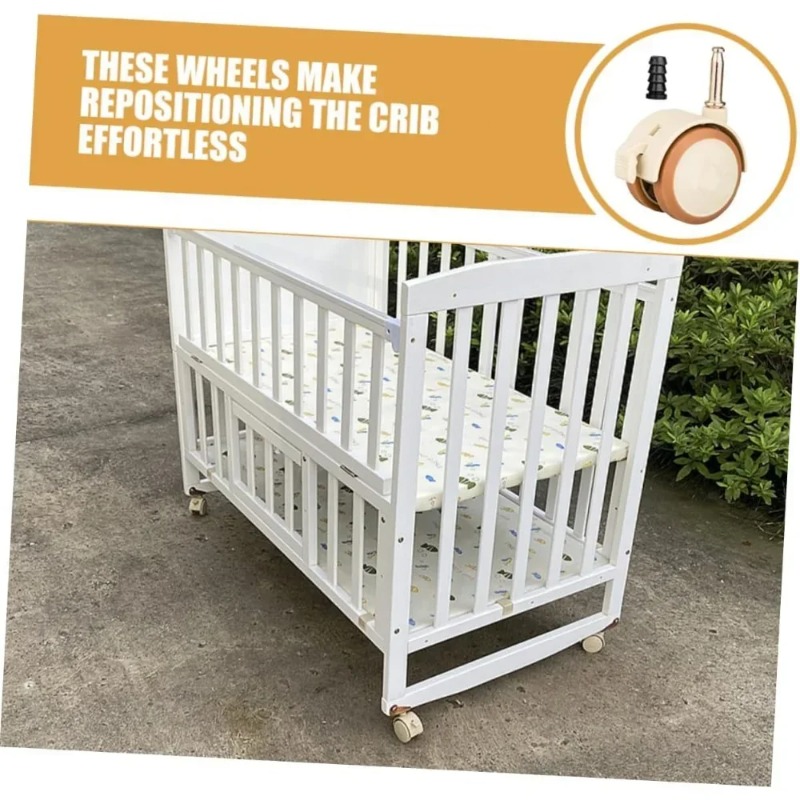 2/4/6/8Pcs Swivel Caster Cabin - Baby Nursery Trolley ulasan dan harga