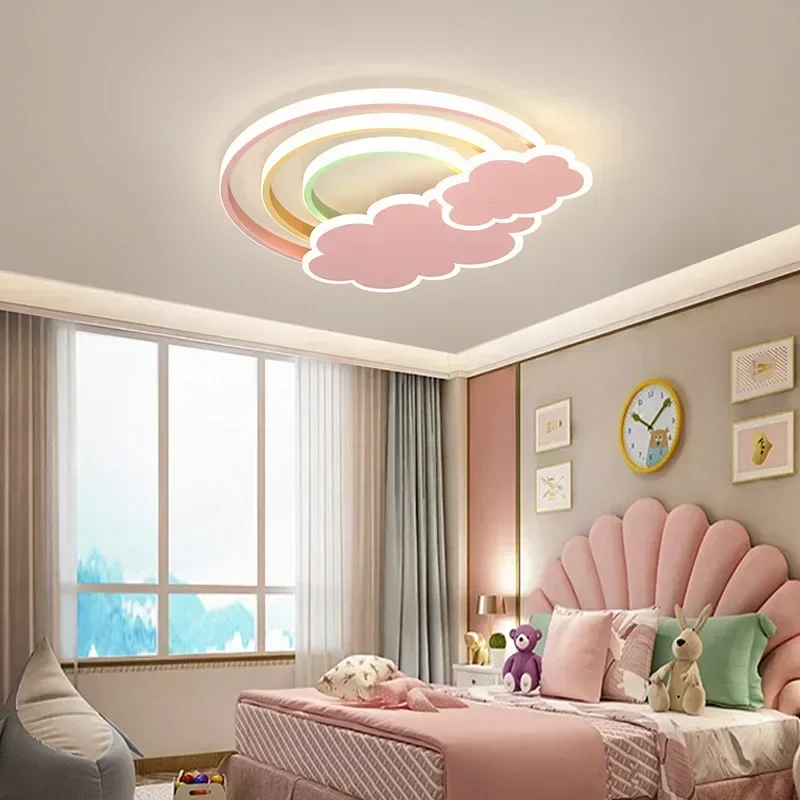 Modern Minimalist Rainbow Clou - Baby Nursery Light Fixture ulasan dan harga