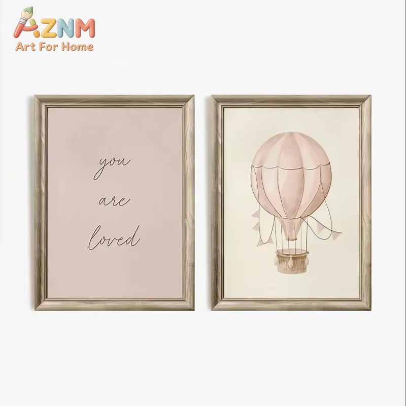 Bunny Nursery Canvas Wall Art  - Baby Nursery Frames ulasan dan harga