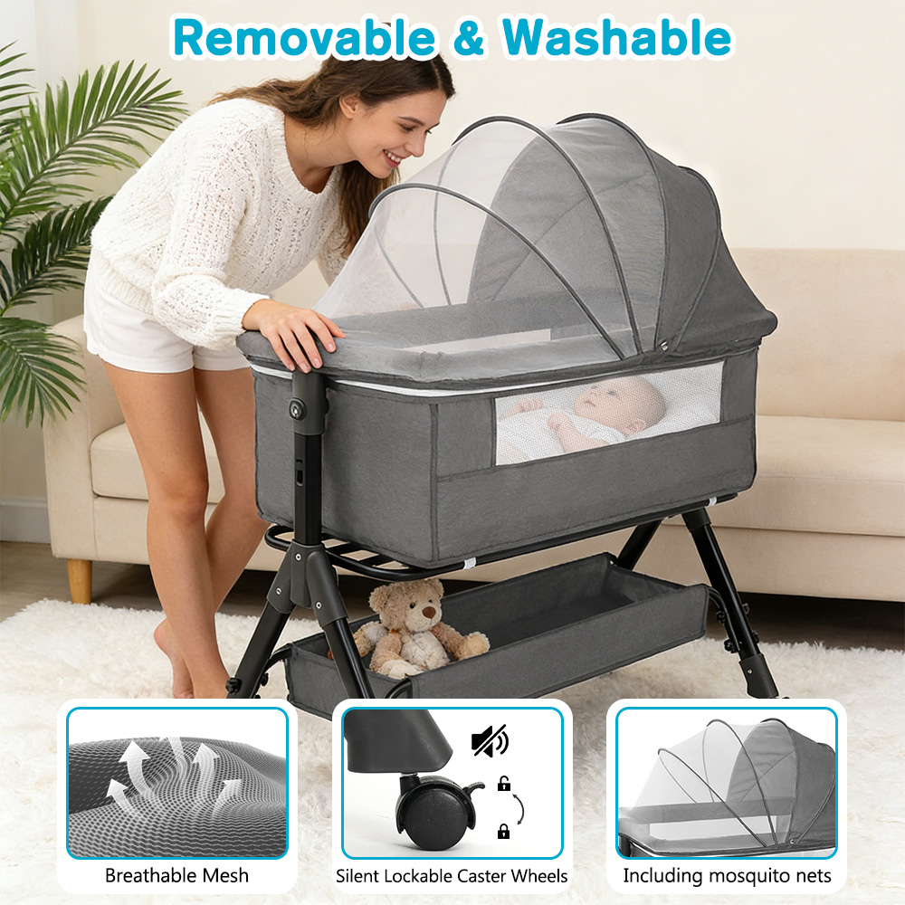 Baby Bassinet 3 in 1 Baby Bass - Baby Nursery Trolley ulasan dan harga