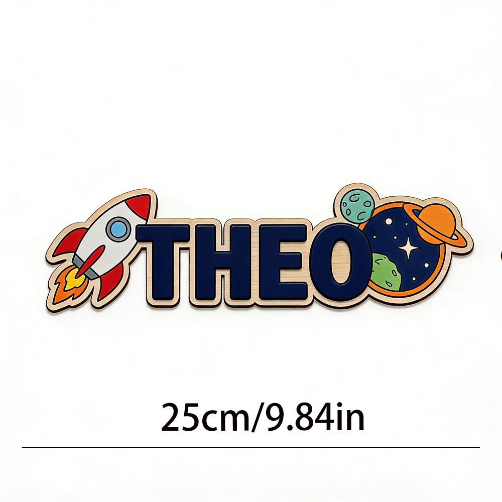 Personalized Space Rocket Name - Baby Nursery Boy ulasan dan harga