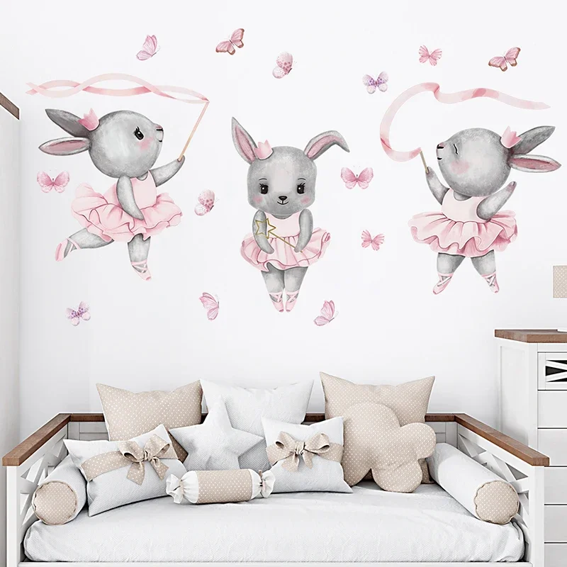 Hand-paint Ballet Bunny Rabbit - Baby Girl Nursery Quotes ulasan dan harga