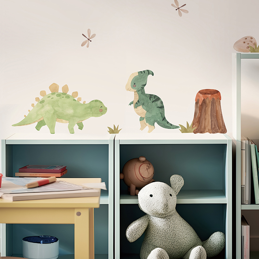 Dinosaur Wall Decals, Dino Alp - Baby Nursery Decor Girl ulasan dan harga