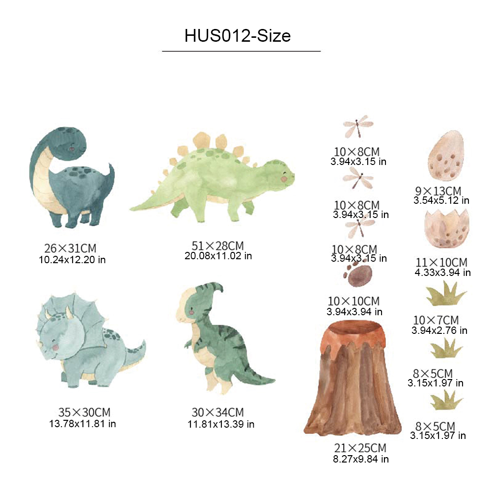 Dinosaur Wall Decals, Dino Alp - Baby Nursery Decor Girl ulasan dan harga