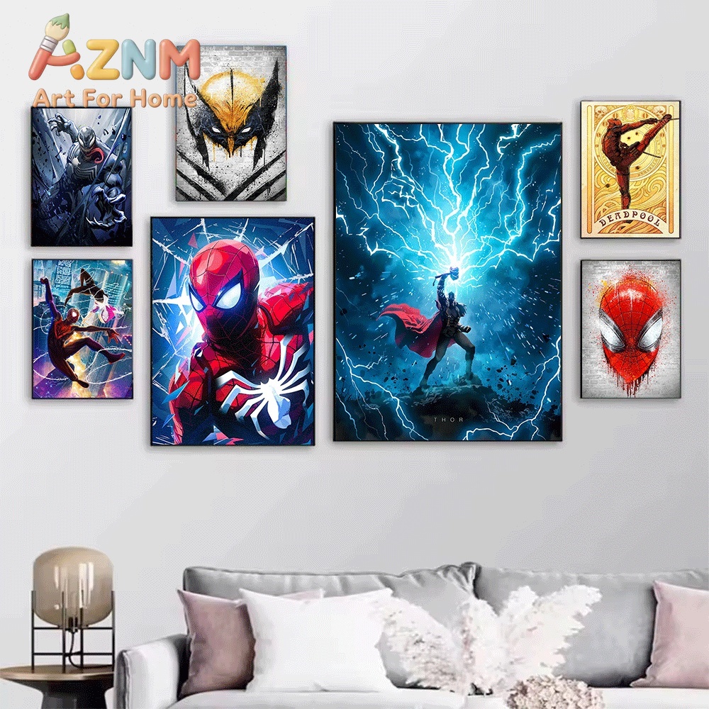 Miles Morales Spider Verse Can - Baby Nursery Frames ulasan dan harga
