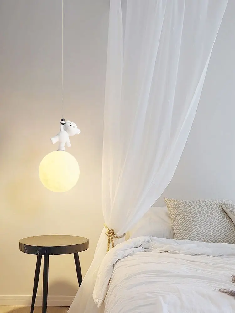 Bear Lamp Cartoon Nursery Beds - Baby Nursery Light Fixture ulasan dan harga