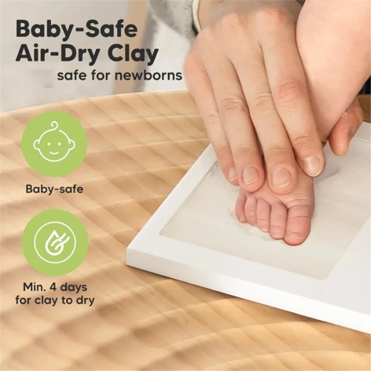 Y69A Baby Handprint & Footprin - Baby Nursery Frames ulasan dan harga